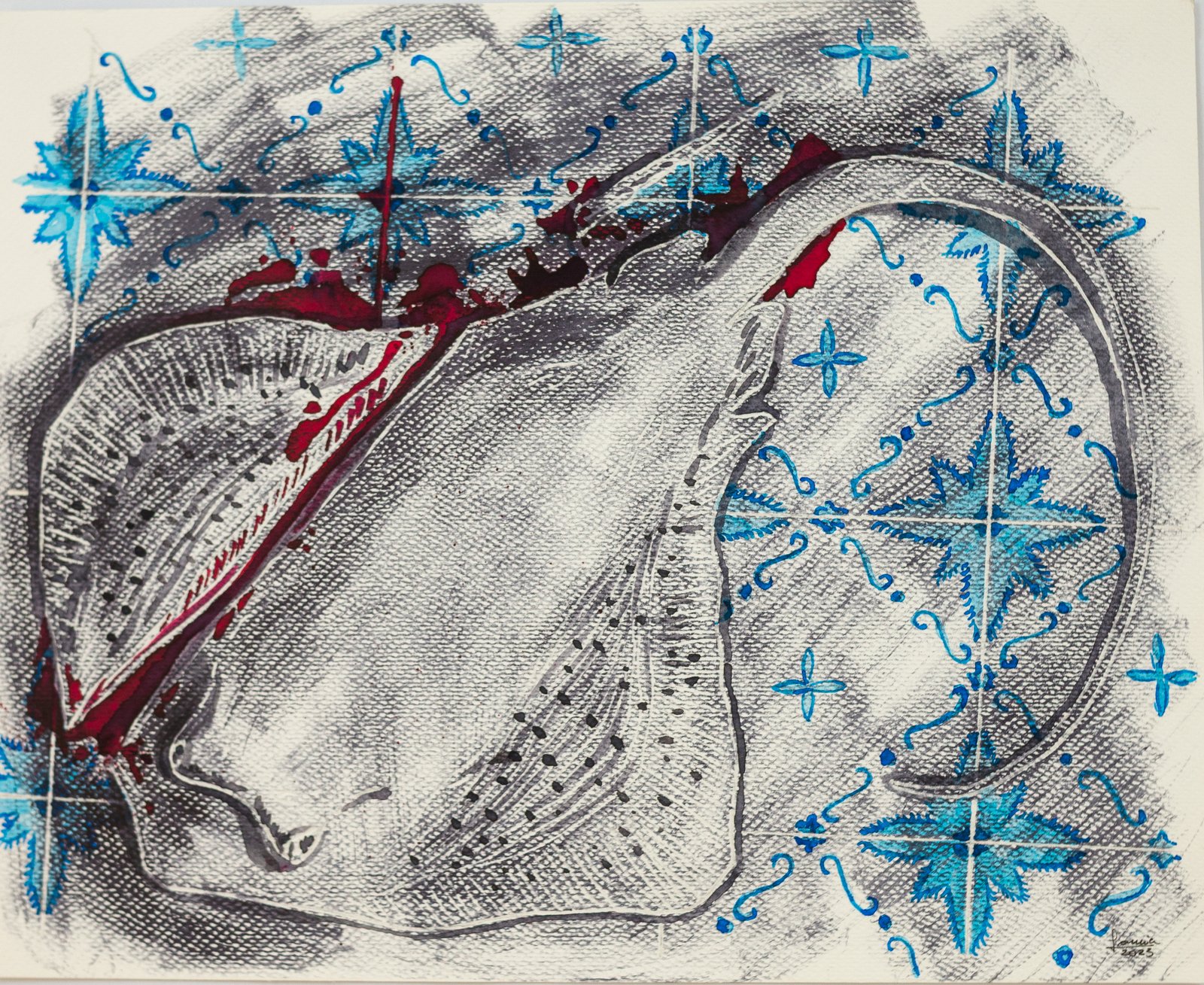 Arraia — aquarela de Rodrigo Lauria