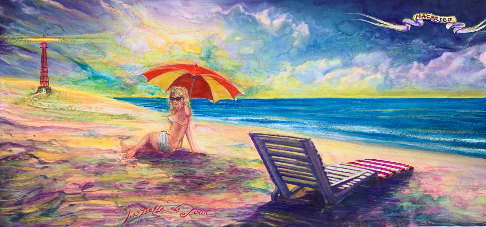 Dorothy Lamour no Maçarico — pintura de Jorge Eiró, 2024