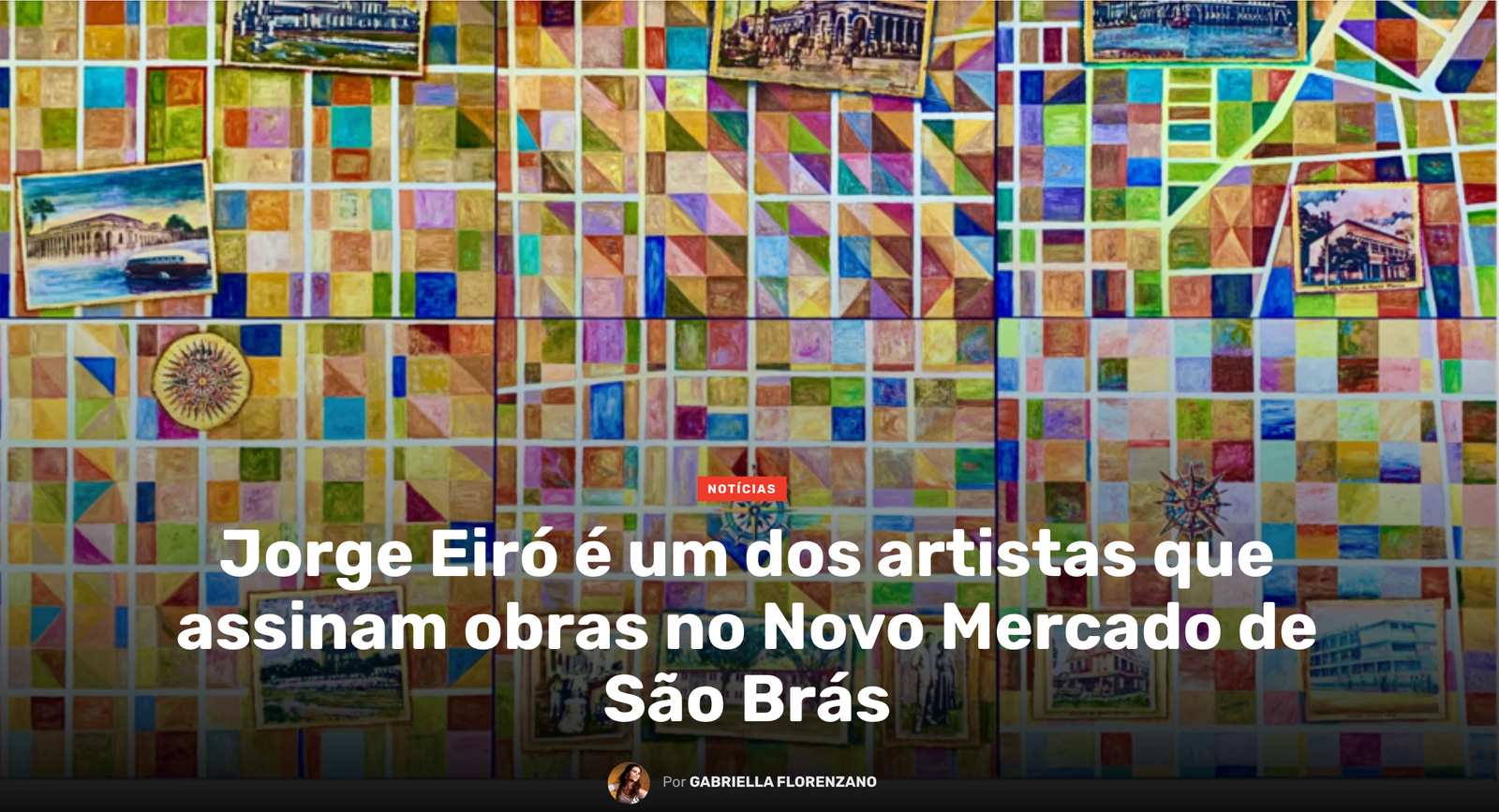 Jorge Eiró é um dos artistas que assinam obras no Novo Mercado de São Brás