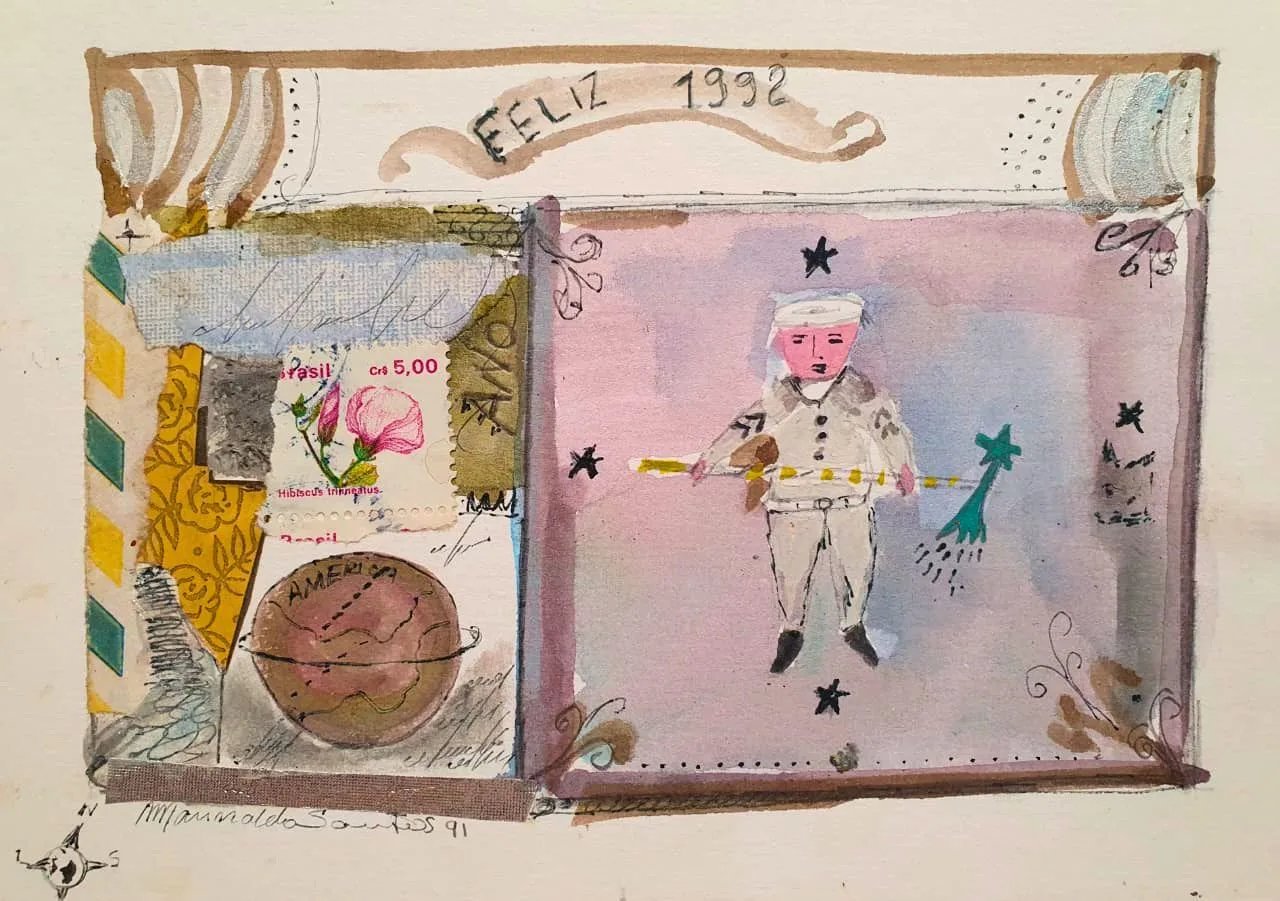 Obra de Marinaldo Santos, "Feliz 1992"